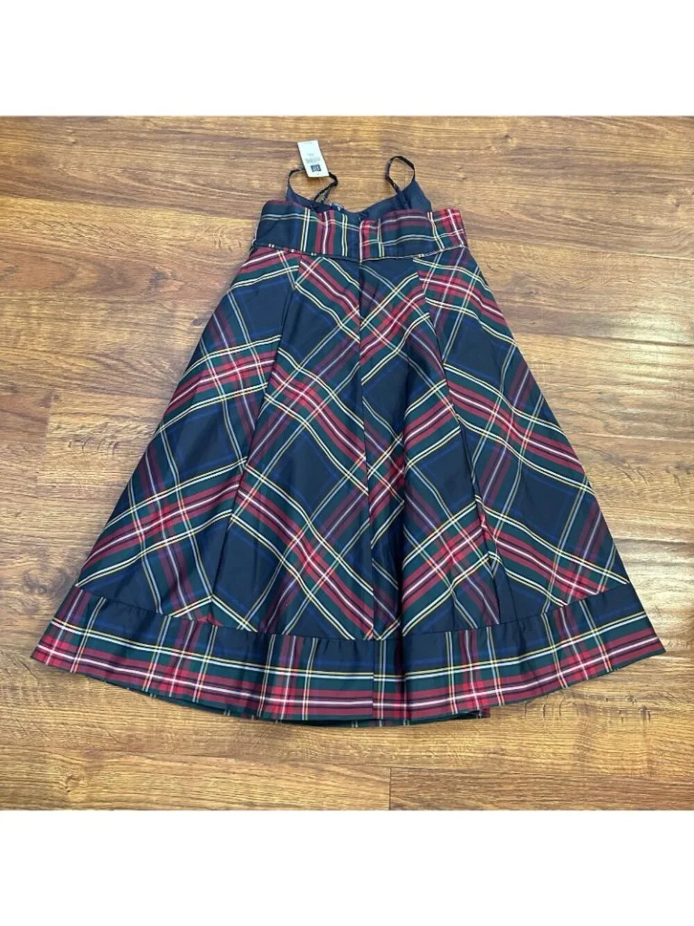 NWT Gap Kids holiday plaid teacup maxi dress XL